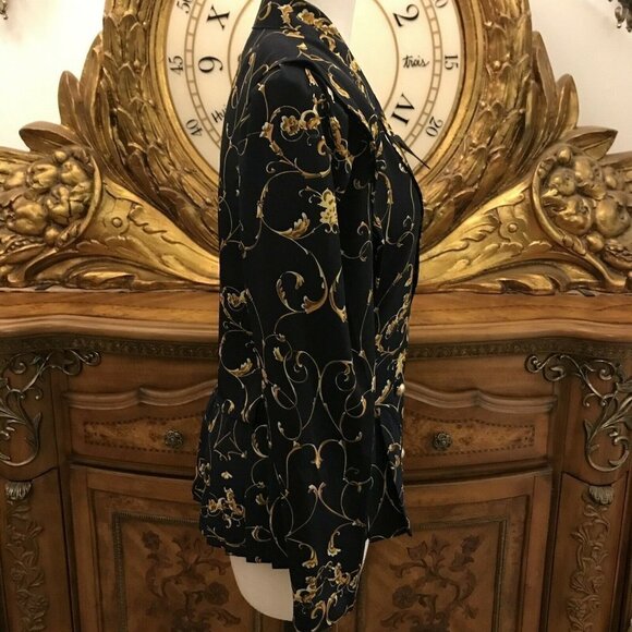 Vintage Argenti Boutique. Size 10. Knife Pleated. Double Breasted. Blouse. B29 - Picture 6 of 8